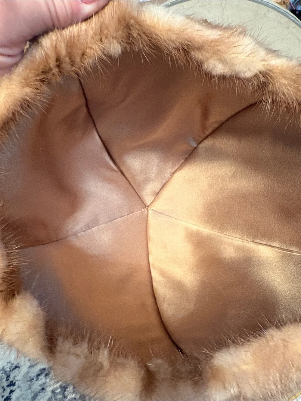 Vintage Brown Fur Hat